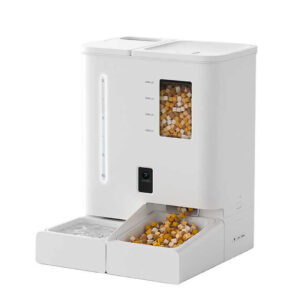 Pet Food Feeder and Water Dispenser Set 2 in 1 Automatic  Cat Feeder and Water Fountain With Camera Monitor