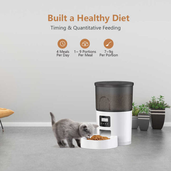 High-Quality Dual Power Supply Automatic Pet Feeder 3L (Model DU3L-KY) - Image 6