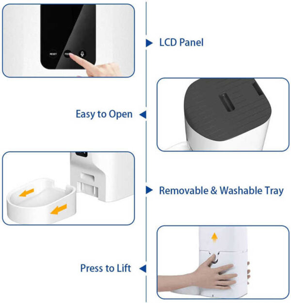 7L/9L WiFi App-Controlled Smart Pet Feeder | Automatic Feeder for Cats, Dogs, and Small Animals with Voice Interaction - Image 5
