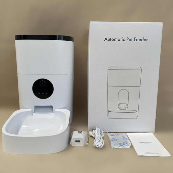 6L Smart Automatic Pet Feeder with Stainless Steel Bowl, Dual Power, 10s Voice Recorder & LCD Display – Removable Bowl, Power-Off Memory, for Cats and Small Dogs - Image 6