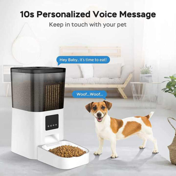 Smart Automatic Pet Feeder 4L | App-Controlled Dog Feeder with Timer & Anti-Block System - Image 3