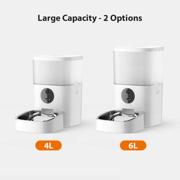 WiFi Smart Automatic Pet Food Dispenser | 4L Programmable Feeder with Timer & Voice Recording for Cats and Dogs - Image 2