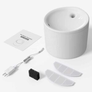 84oz/2.5L Ultra Quiet Pet Water Fountain Wi-Fi Smart Pet Dog Water Fountain