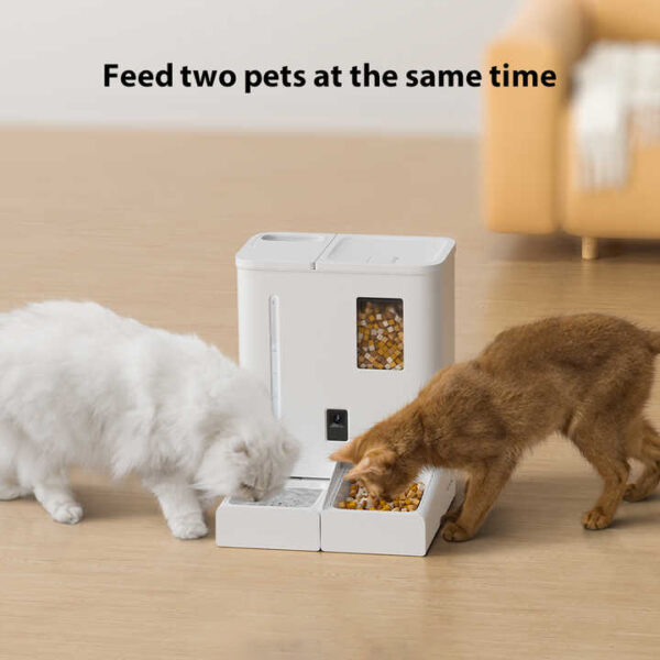 Pet Food Feeder and Water Dispenser Set 2 in 1 Automatic  Cat Feeder and Water Fountain With Camera Monitor - Image 8