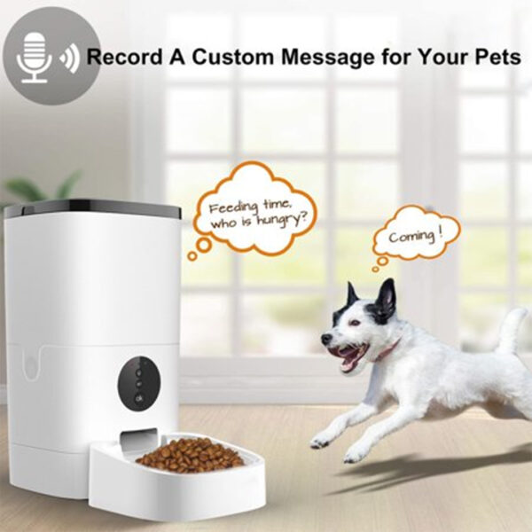 WiFi App-Controlled Smart Pet Feeder | 4L Automatic Food Dispenser for Cats, Dogs, and Puppies - Image 4
