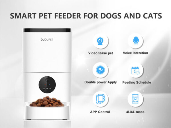 High-Quality Dual Power Supply Automatic Pet Feeder 3L (Model DU3L-KY) - Image 2