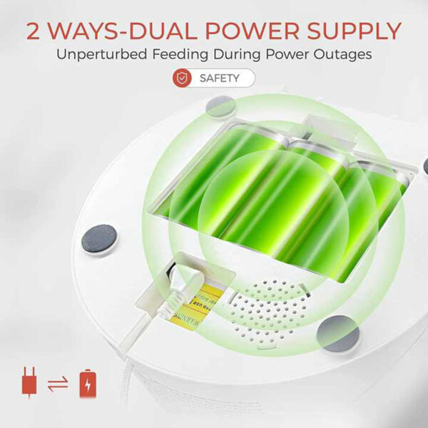 Smart 4L Automatic Pet Feeder with Anti-Stuck Design and 1080P HD Camera | Timed Feeding & Video Interaction for Cats and Dogs - Image 7